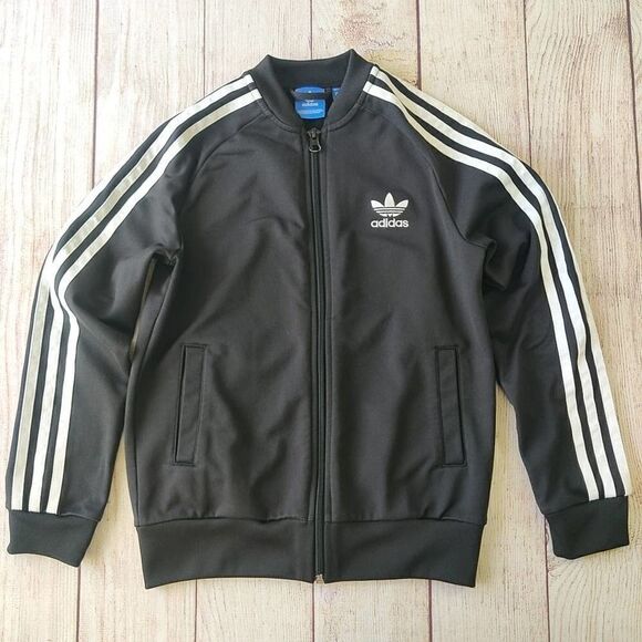 Boys Adidas 3-stripe zip front training jacket sz S - Picture 4 of 11